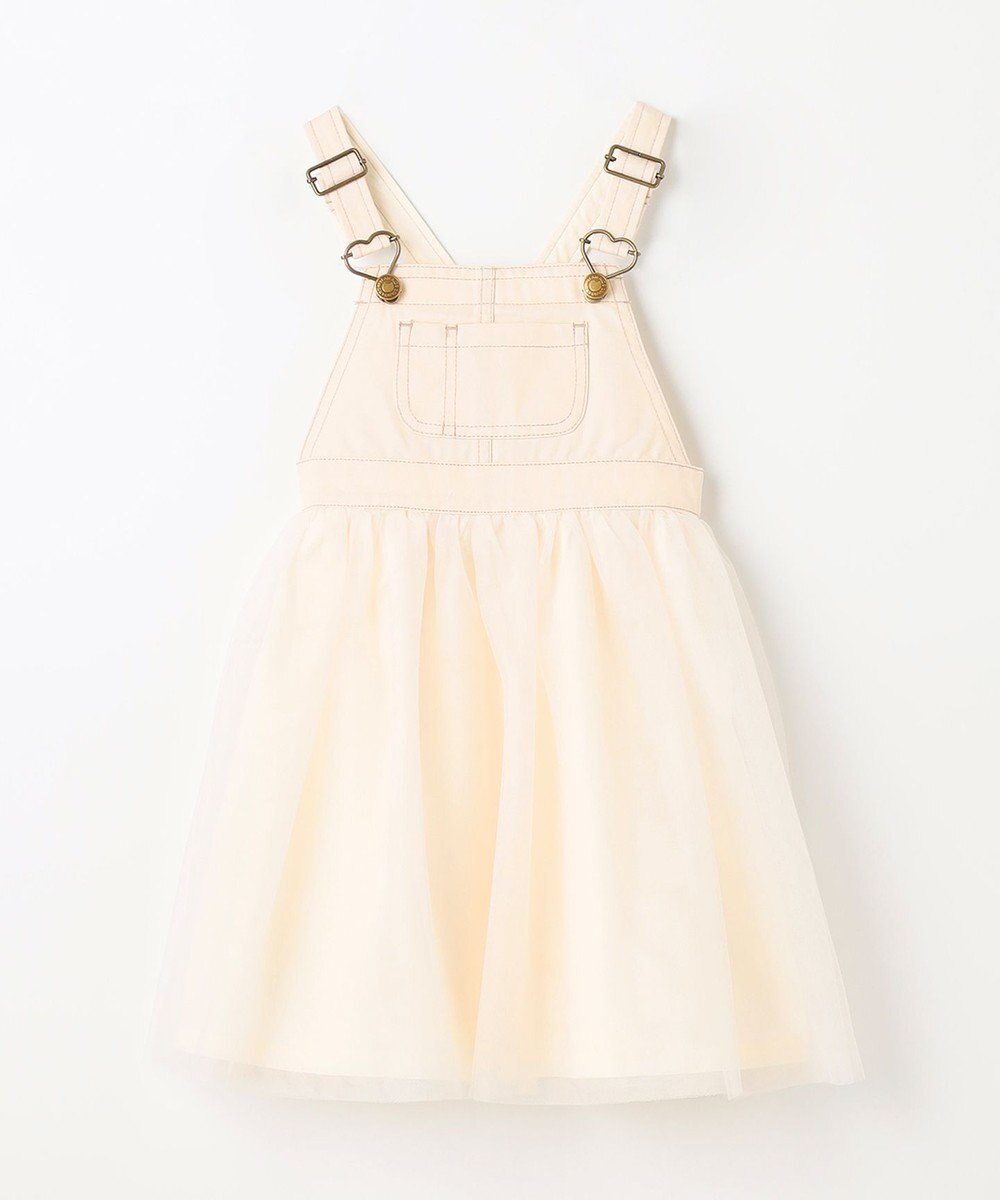 ANY KIDS チュール付き ジャンパースカート 