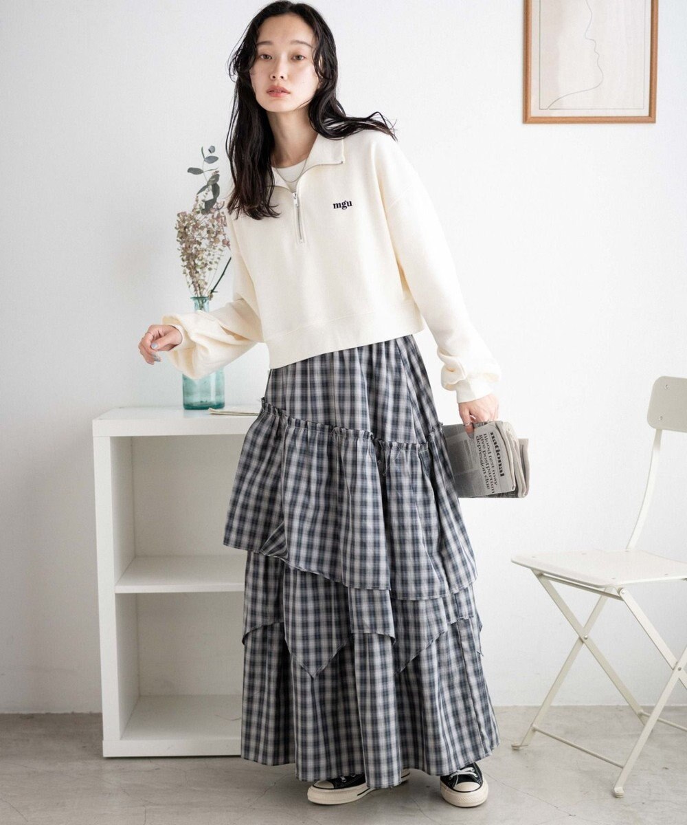 WEGO ハーフジップショートスウェット 