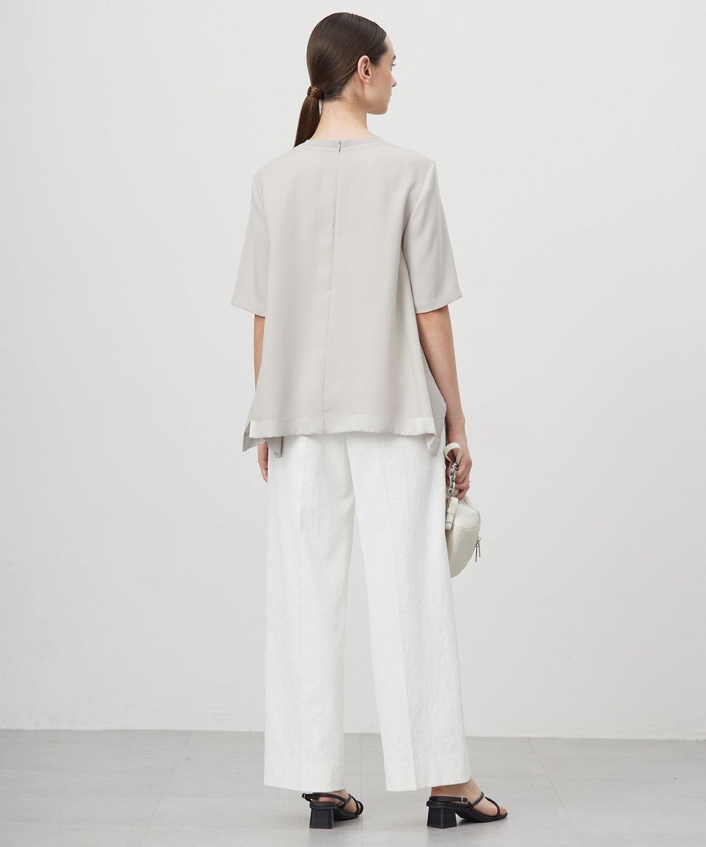 ICB 【接触冷感・UVカット・透け防止・吸水速乾・洗える】 シェルタリングドライオックス ワイドパンツ 