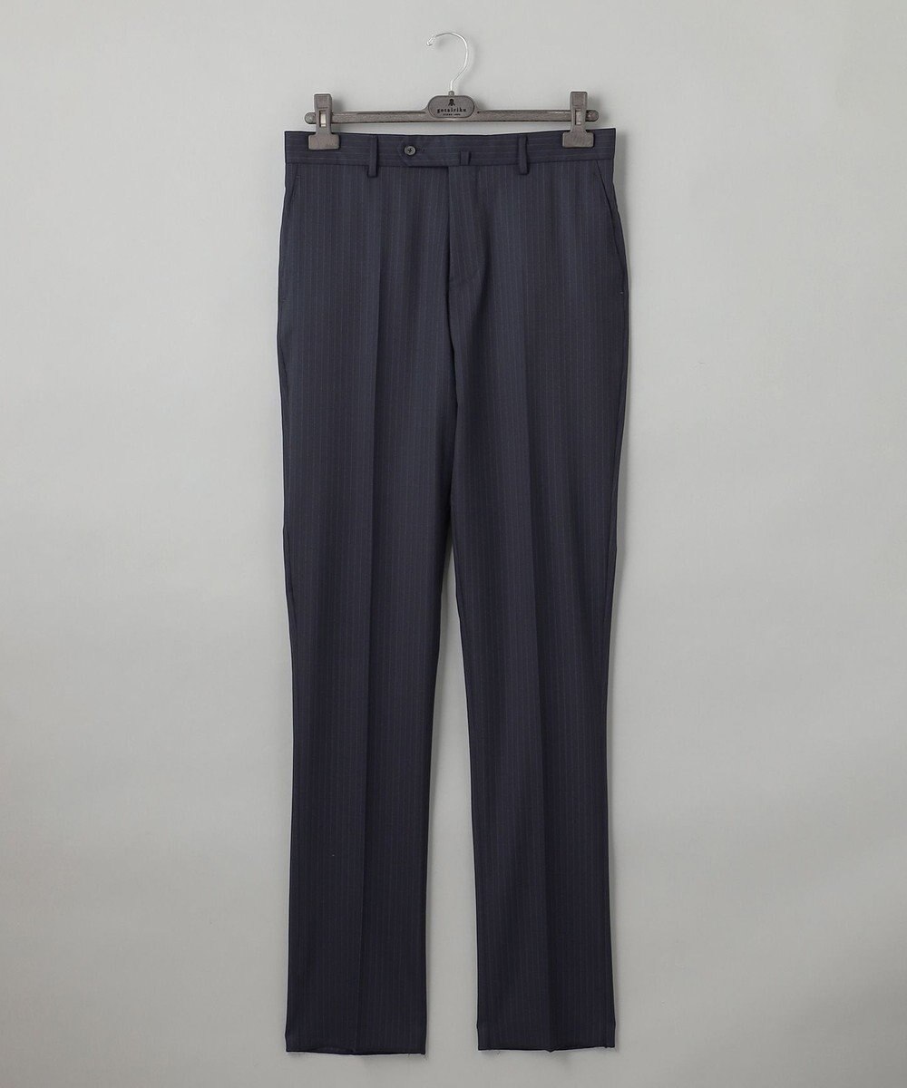 GOTAIRIKU 横に伸びる【TasmaniaWool/タマニアウール】ストレッチ スーツ（ネイビーストライプ） 