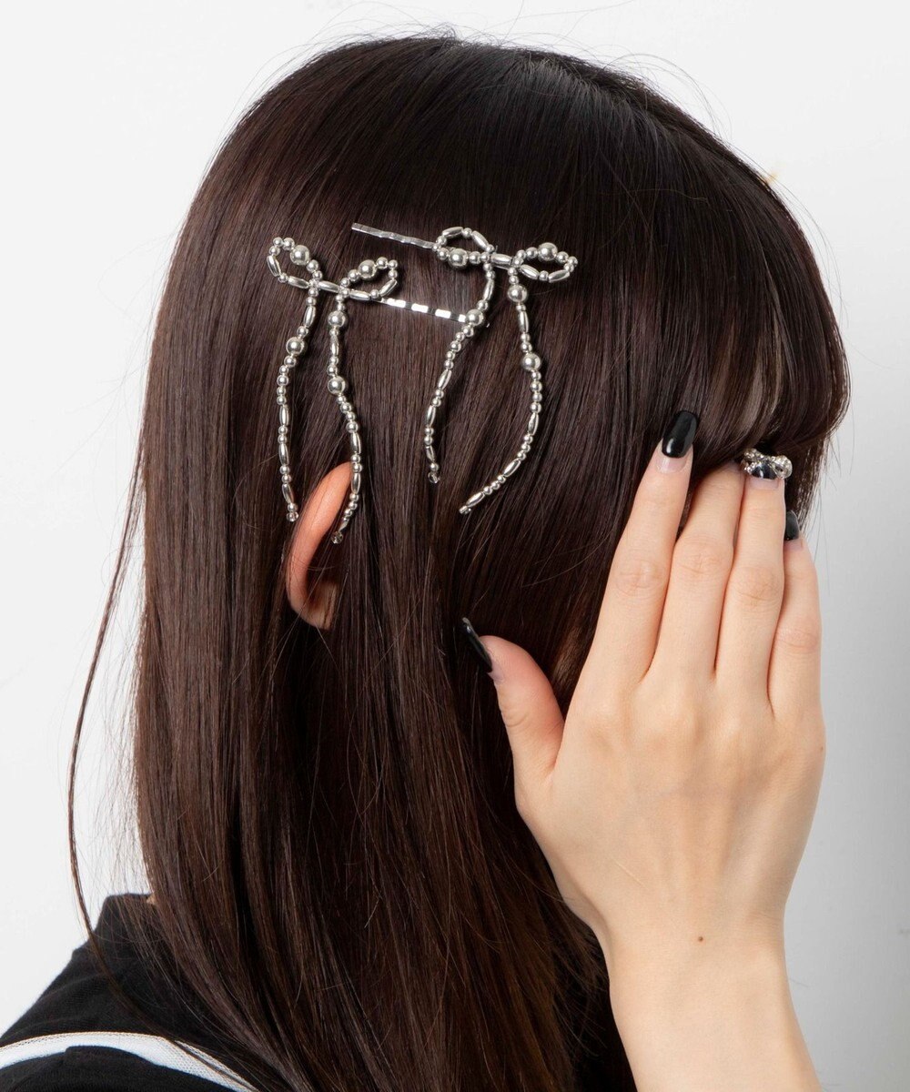 WEGO 【2点セット】L2Pビーズリボンピン 