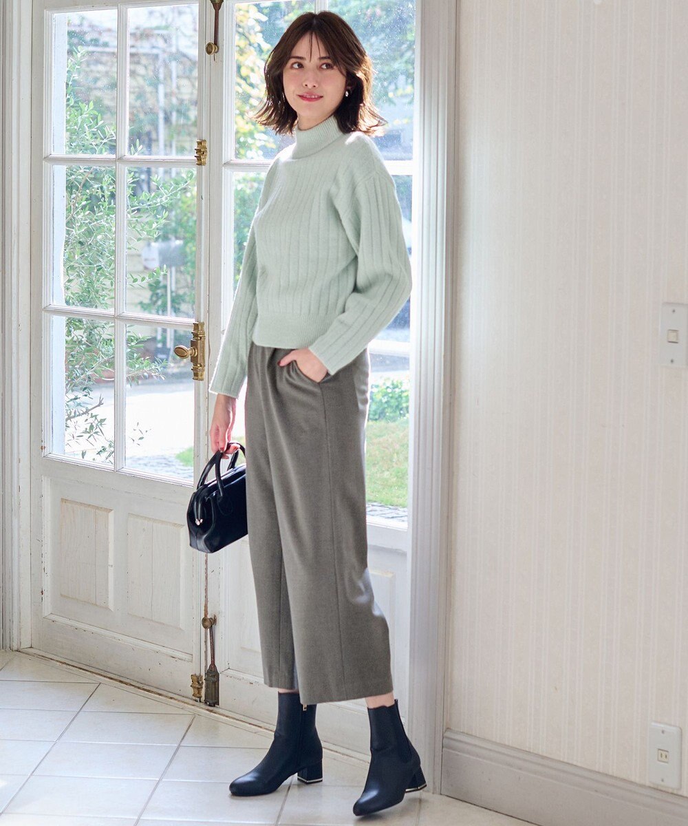 ANY SIS 【シリーズ累計7万本突破！】サーモ2WAYストレッチ ワンタック ワイドパンツ 