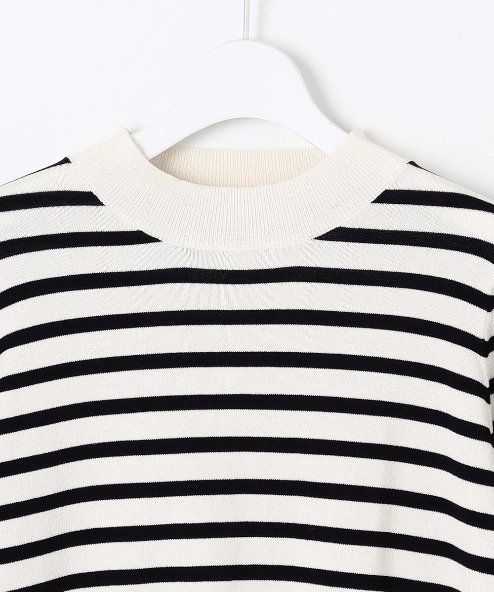 Feroux 【洗える】袖フレアボーダー ニット 