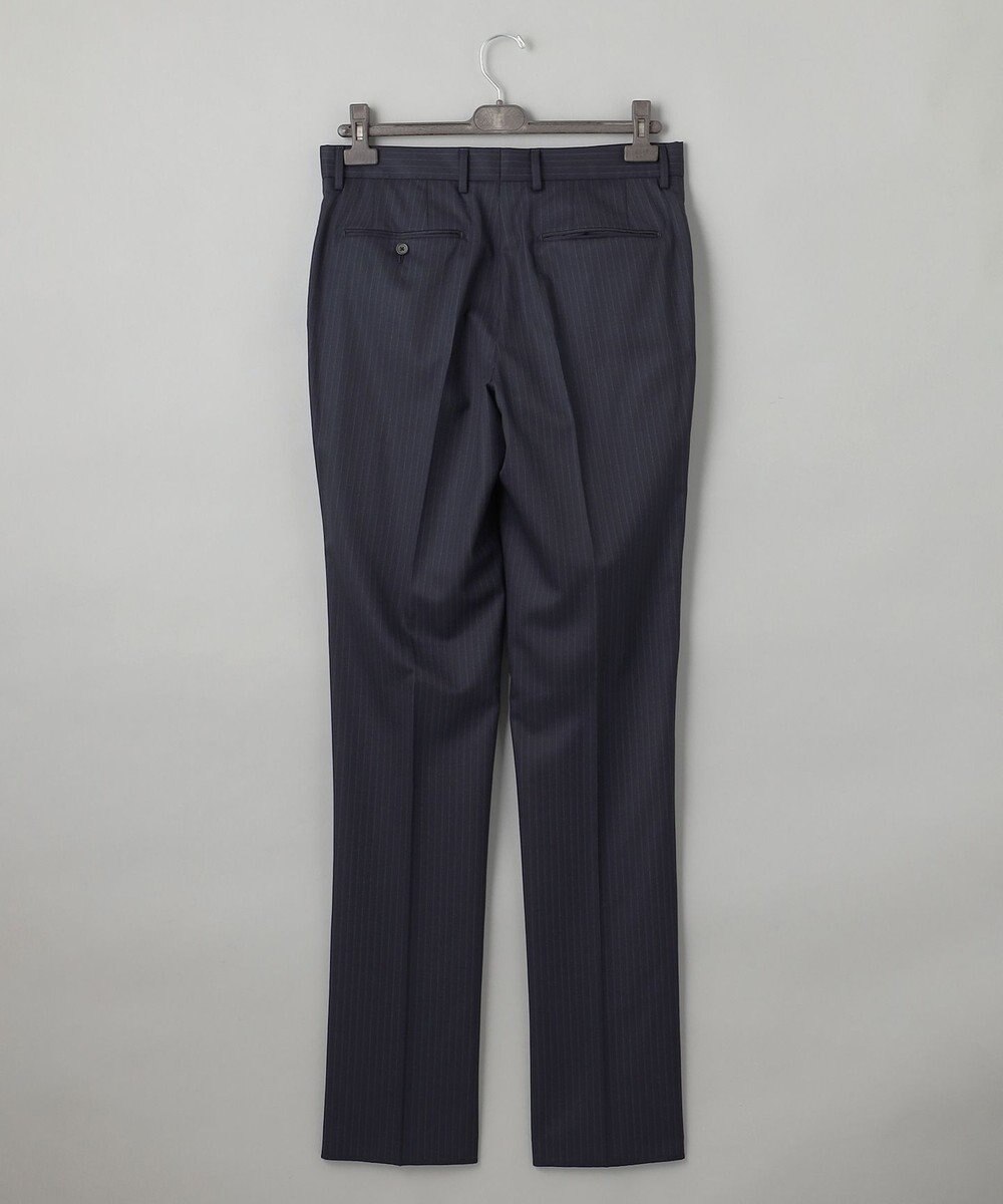 GOTAIRIKU 横に伸びる【TasmaniaWool/タマニアウール】ストレッチ スーツ（ネイビーストライプ） 