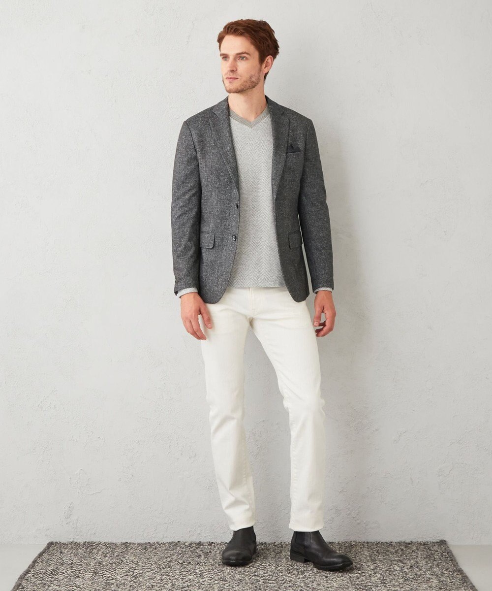 JOSEPH ABBOUD 【キングサイズ・ストレッチ】フランネルジャージ ジャケット 