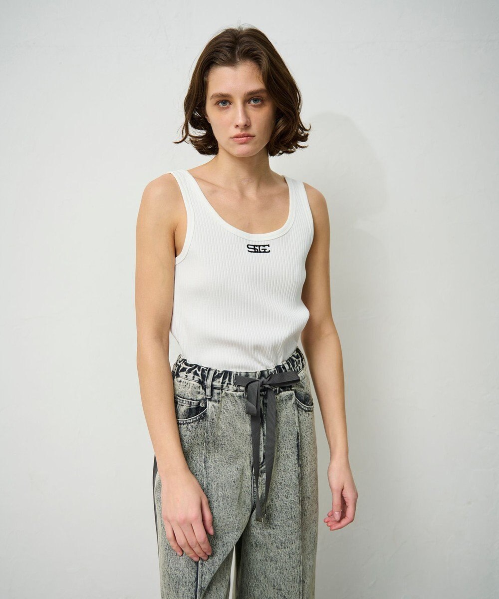 GRACE CONTINENTAL リブタンクトップ 