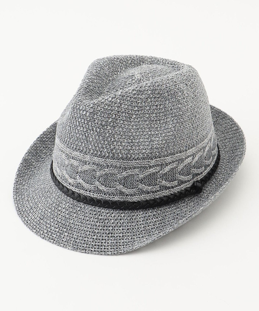 JOSEPH ABBOUD 【洗える・サイズ調整可】ウォッシャブルヘリンボーン ハット 