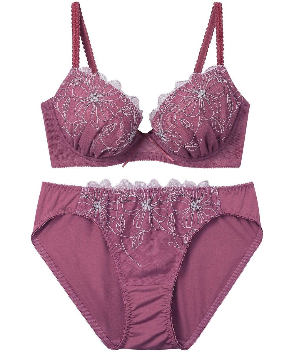 AMPHI ブラジャー ショーツセット 自然なまる胸メイク 【ブラ＆ショーツセット】 上下セット ブラ BCC231 アンフィ／ワコール 