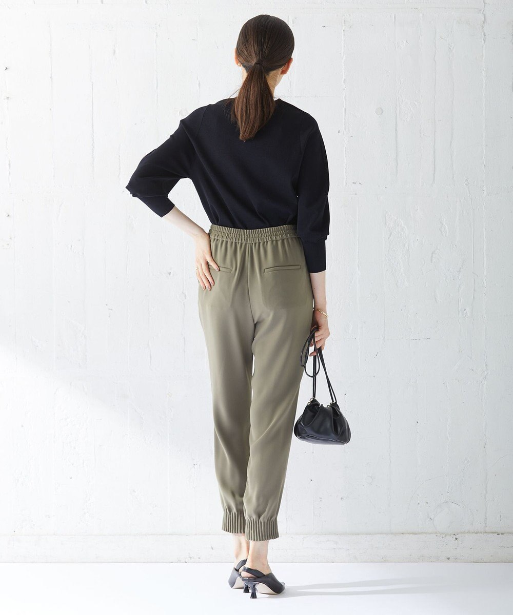 ICB 【WEB限定カラーあり・洗える】ライトダブルクロス ジョガーパンツ 