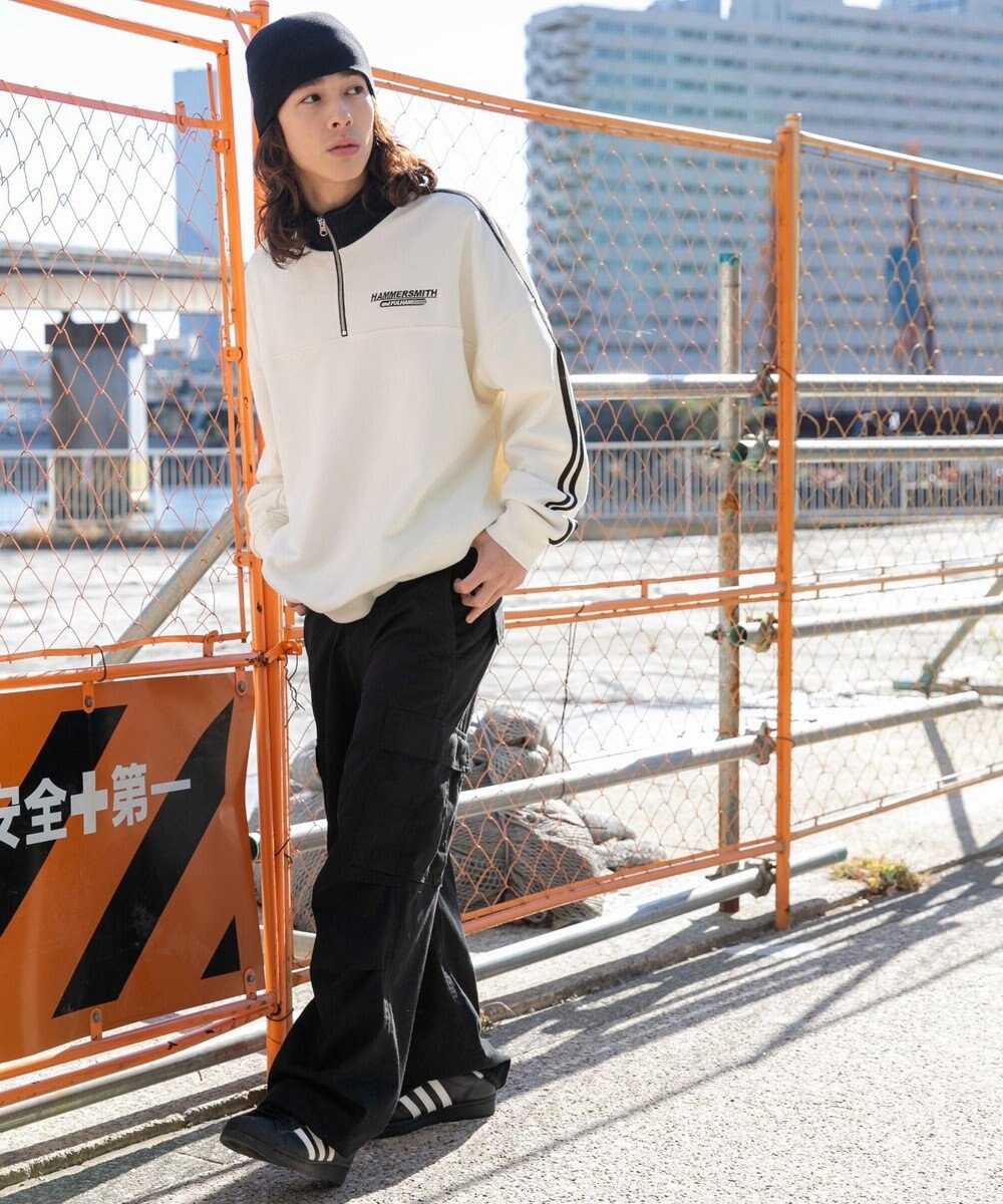 WEGO ヘビーウエイトラインスリーブプルオーバー 