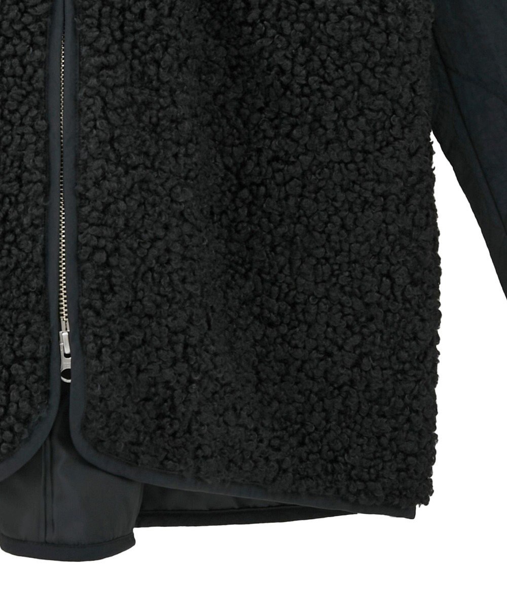 earth music&ecology ボアキルトミドルコート 