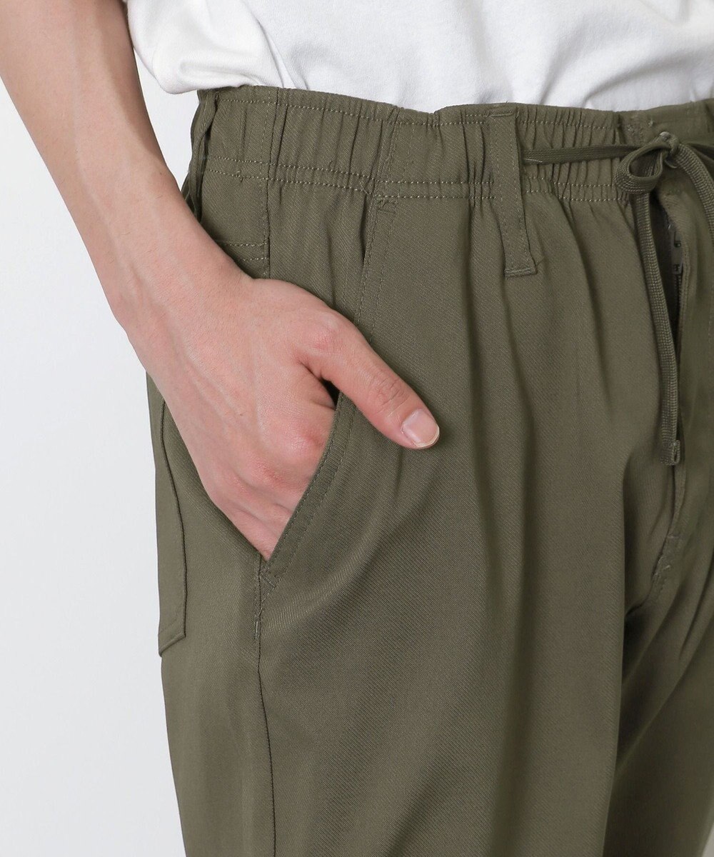 WEGO 【接触冷感/吸水速乾/ストレッチ/ウエスト紐/らくらくのびる/MLサイズ展開】カルゼレギンスアンクルパンツ 