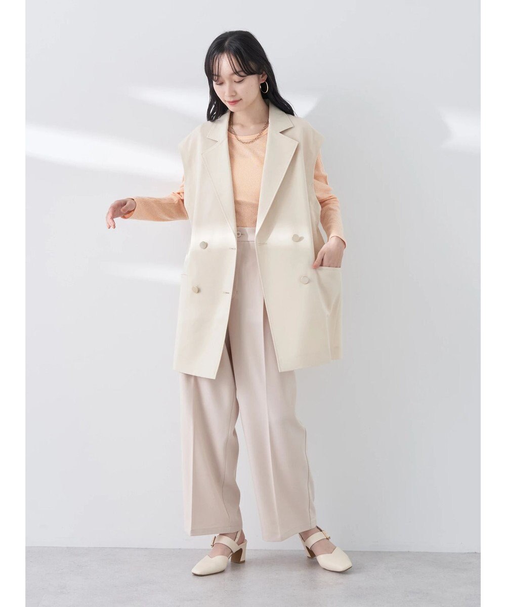 earth music&ecology パフスリーブクレープリブインナー 