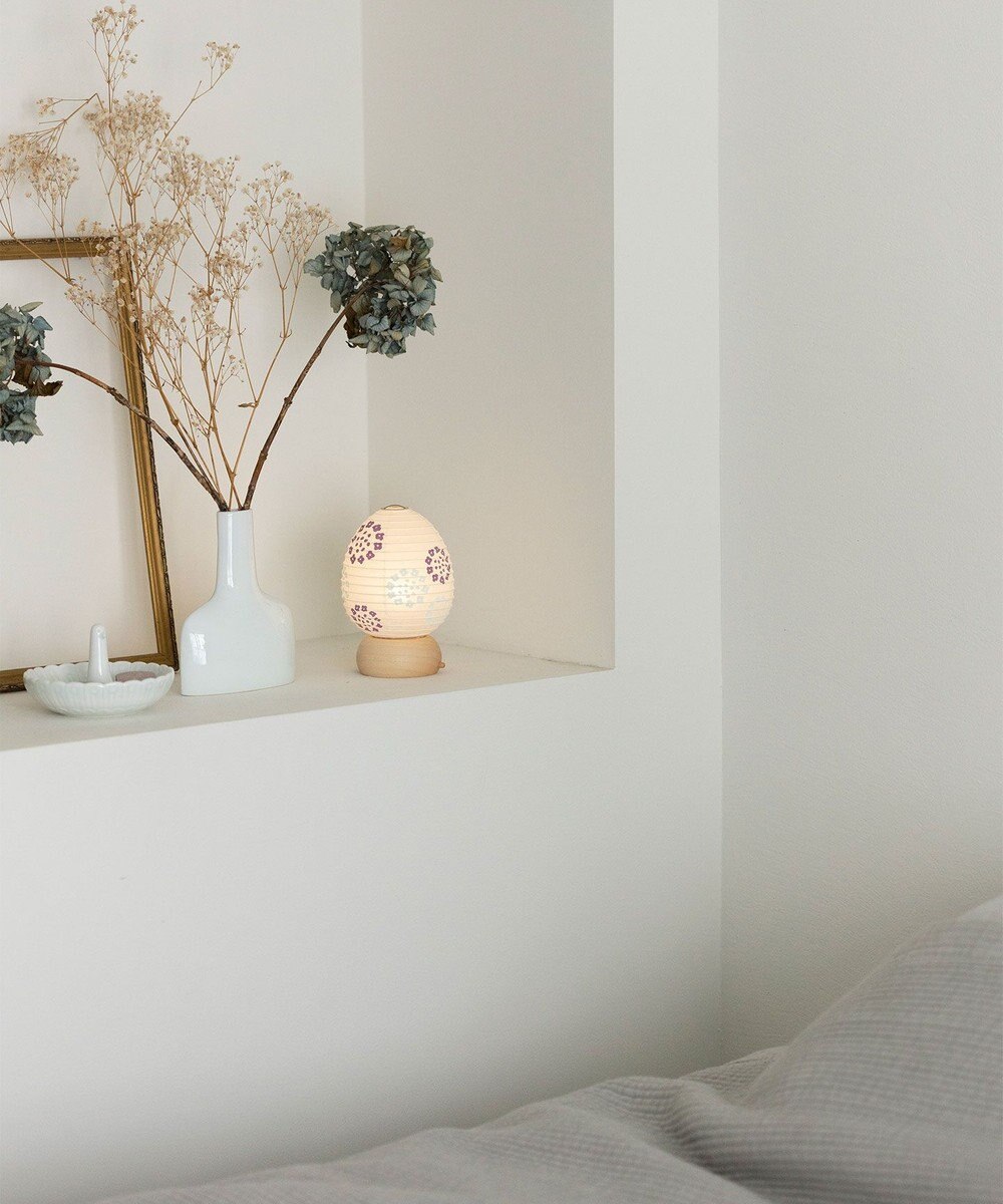 ちょうちん堂 【きもち】EGAO 紫陽花 ちょうちん ライト 