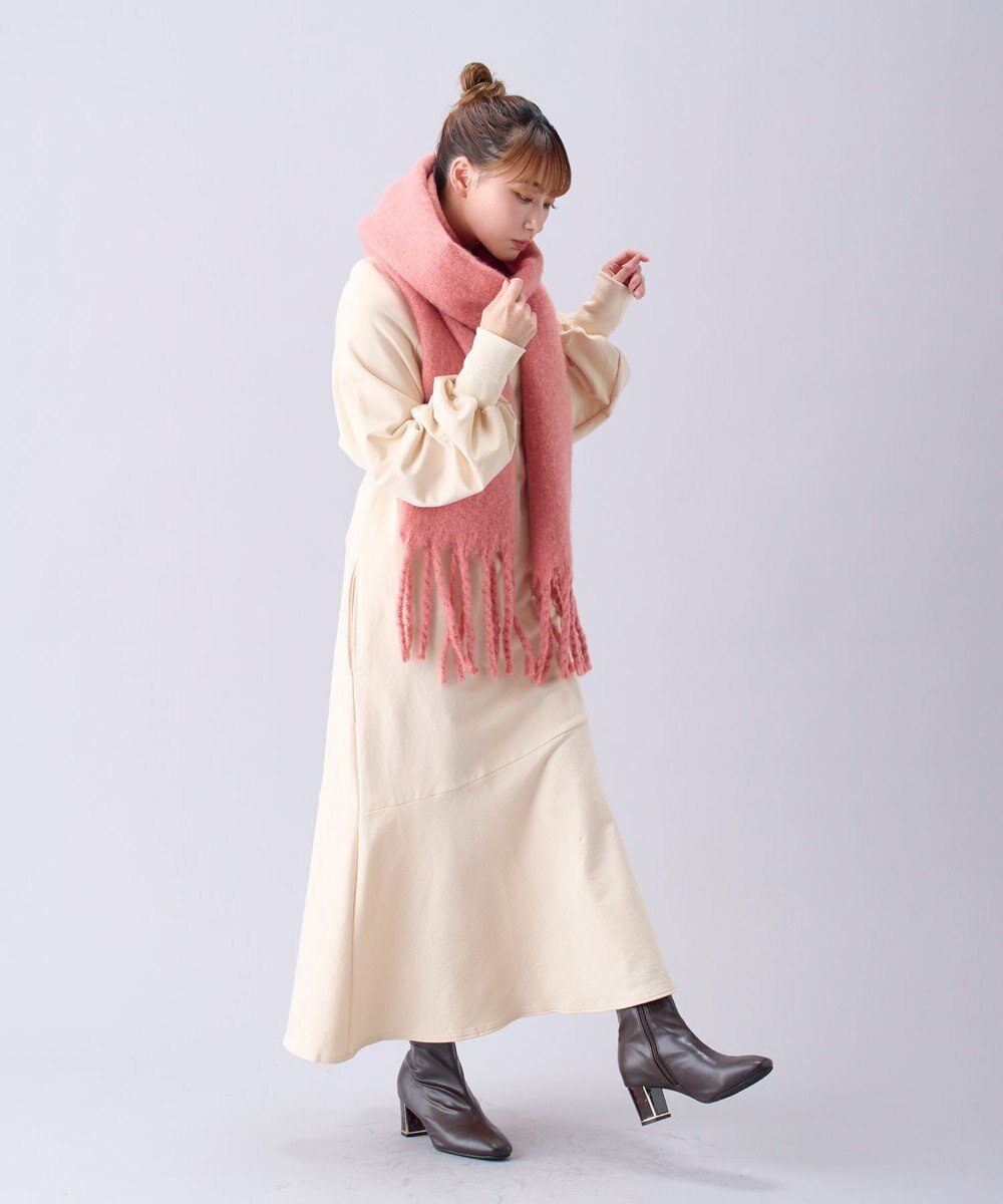 MOONBAT 【洗える】estaa ボリュームマフラー 