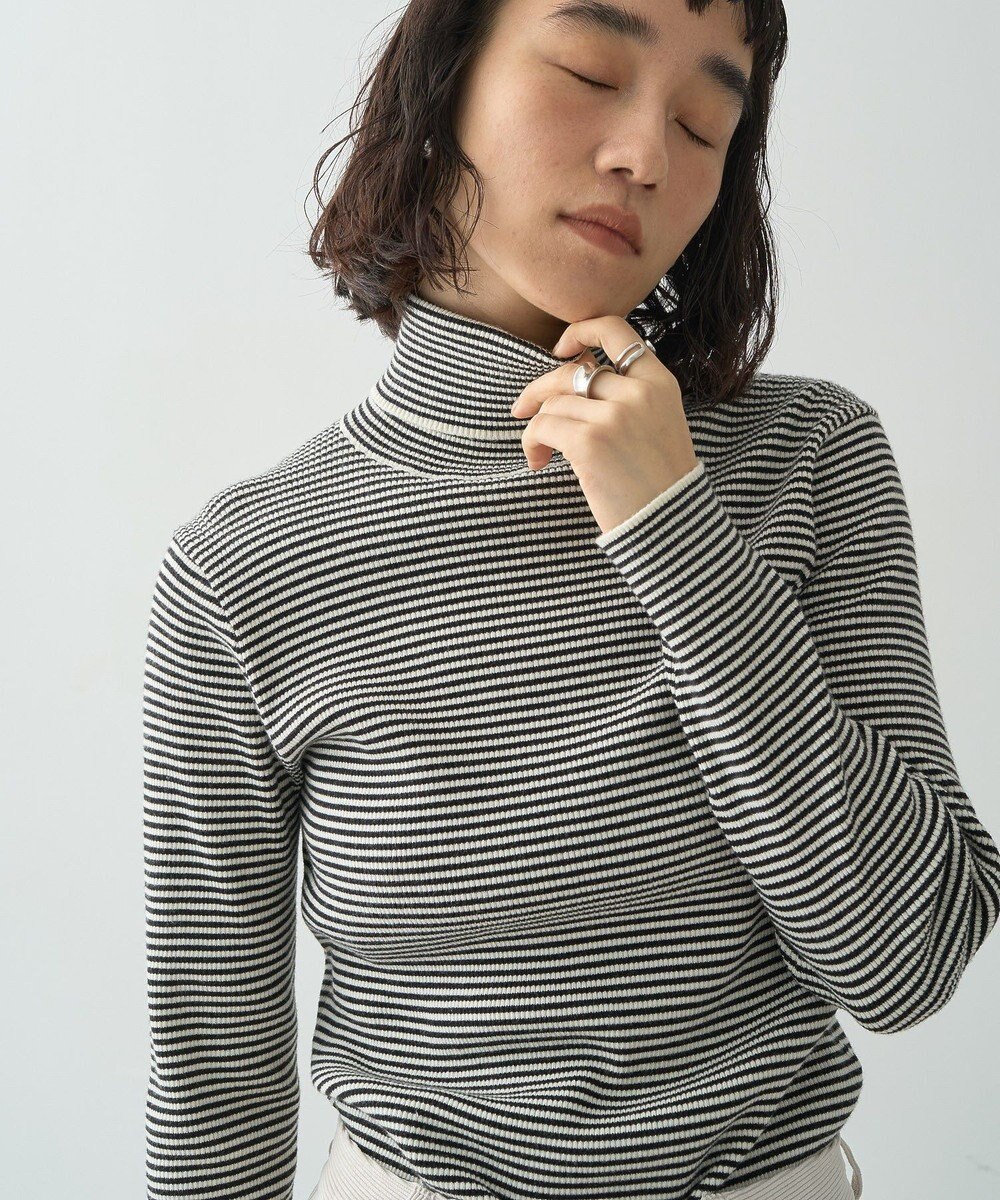 AMERICAN HOLIC バイパチリブタートルネックニットプルオーバー 