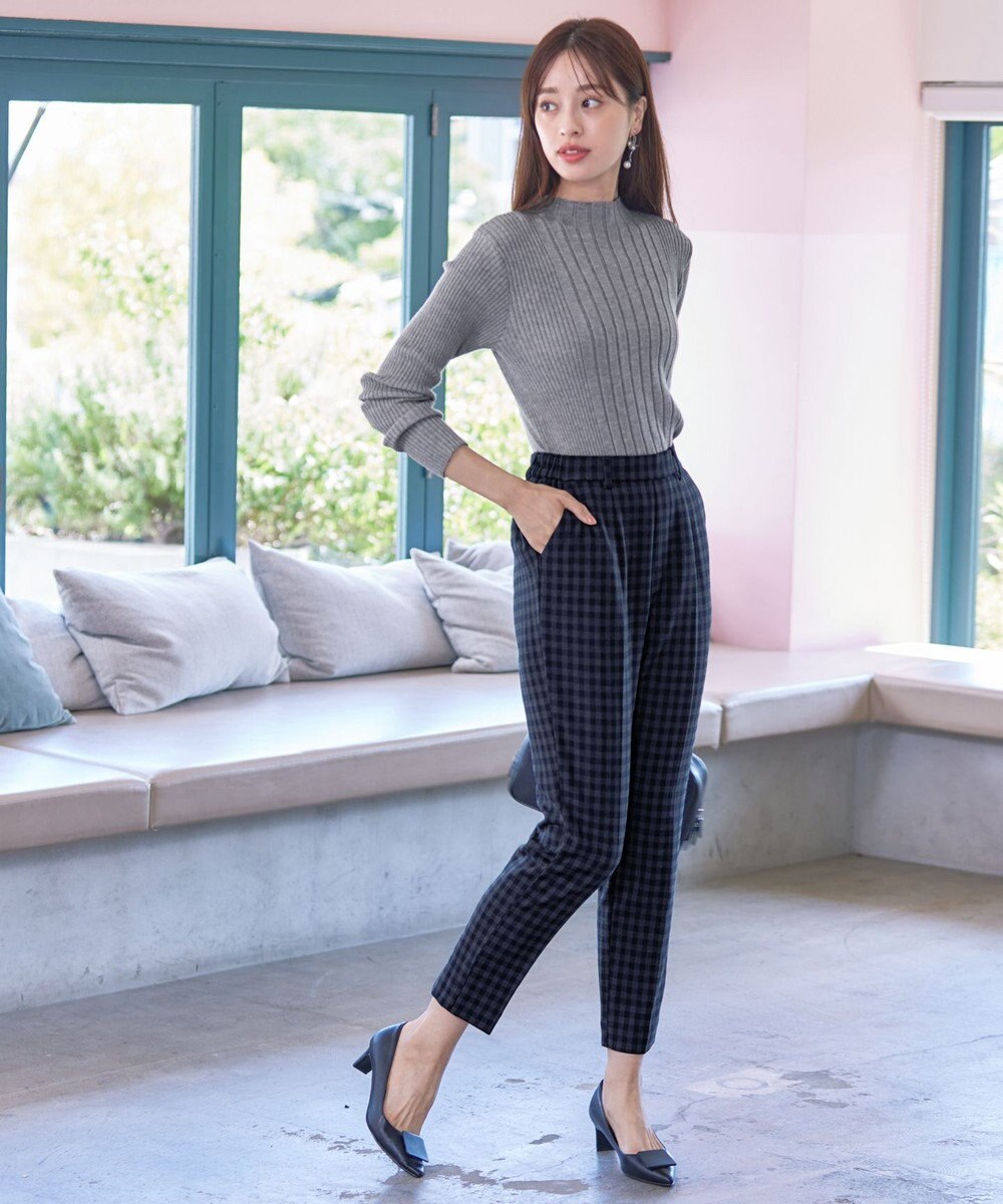 Tiaclasse 【洗える】ランダムリブニットプルオーバー 