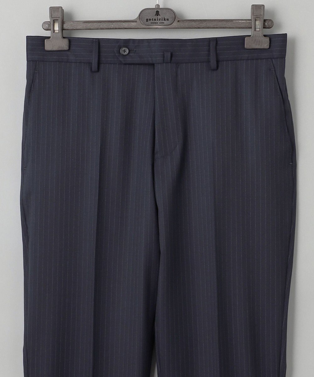 GOTAIRIKU 横に伸びる【TasmaniaWool/タマニアウール】ストレッチ スーツ（ネイビーストライプ） 
