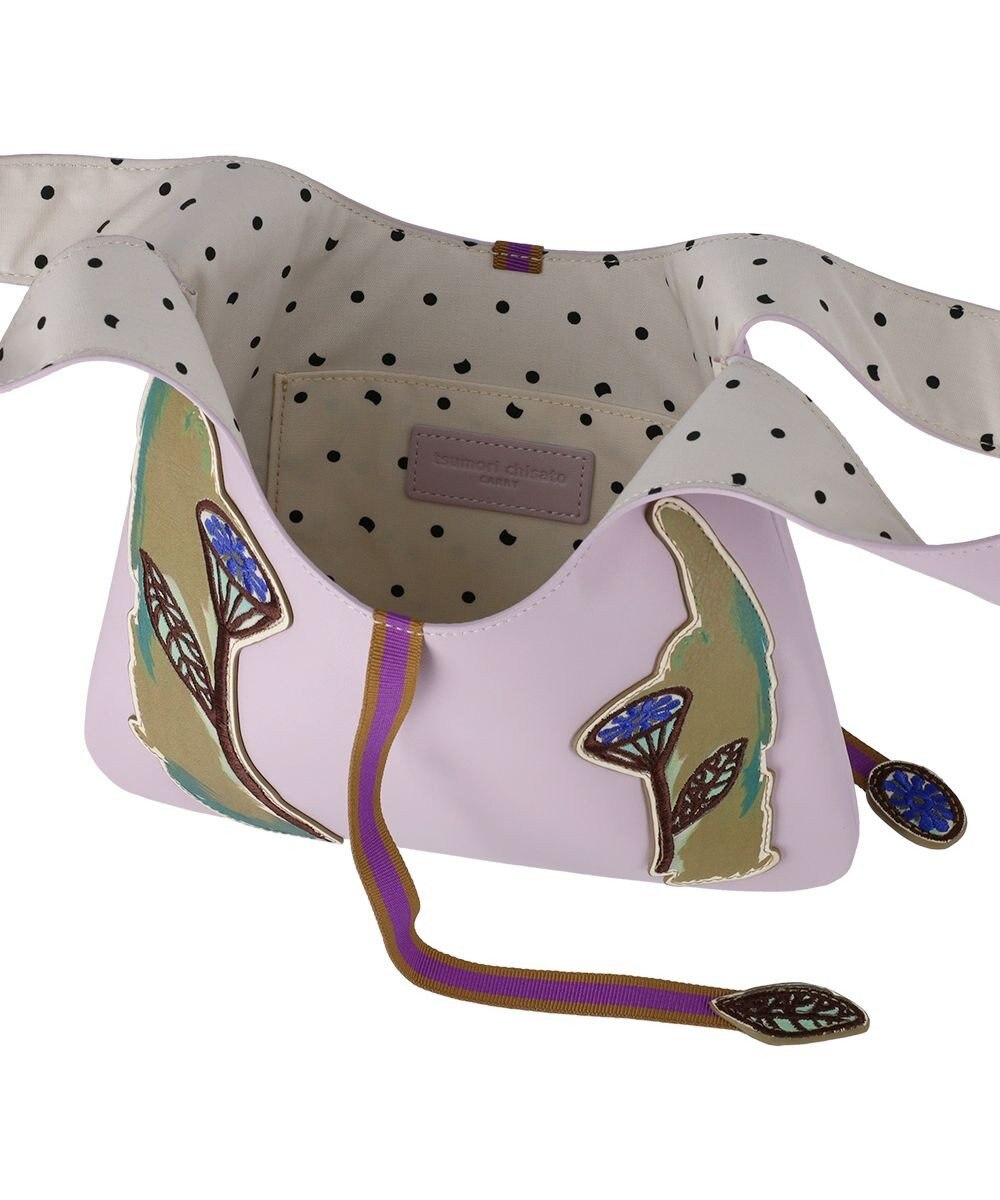 tsumori chisato CARRY 花ししゅう ハンドバッグ ミニバッグ お財布バッグ 