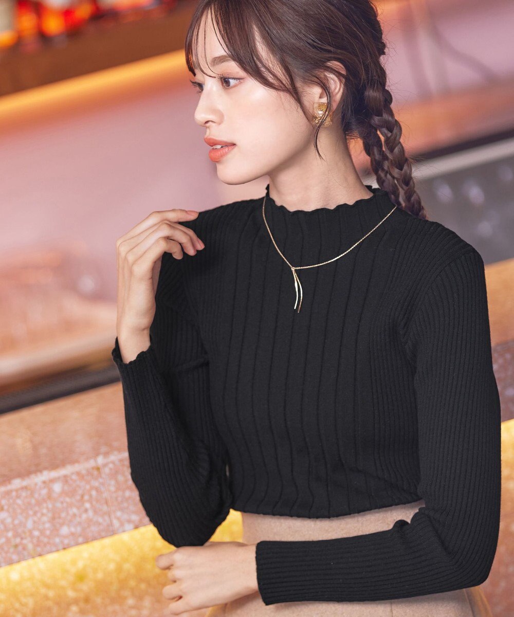 Tiaclasse 【洗える】ランダムリブニットプルオーバー 