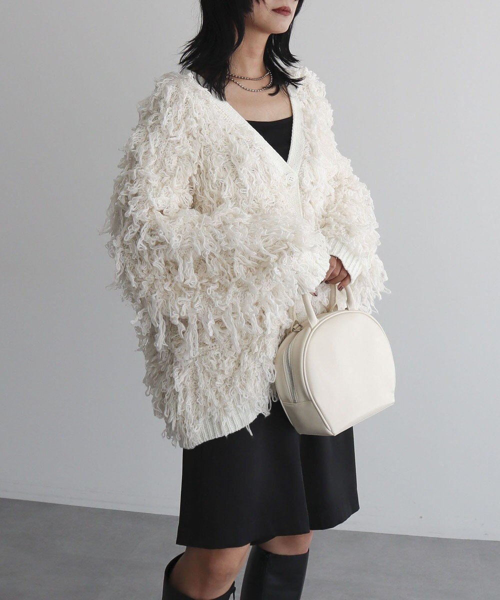 Green Parks フリンジニットカーディガン 