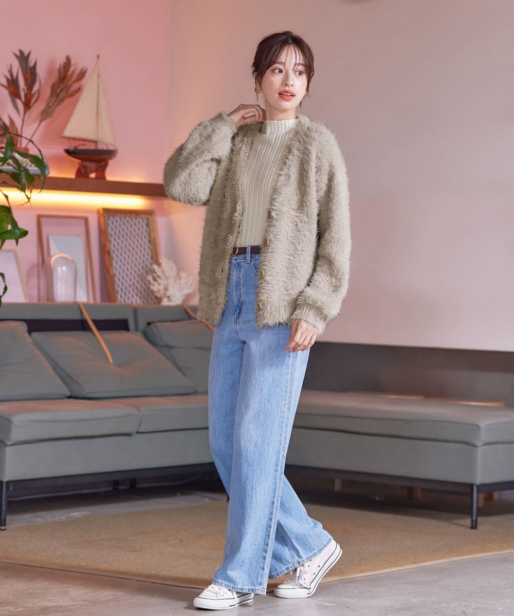 Tiaclasse 【洗える】ランダムリブニットプルオーバー 