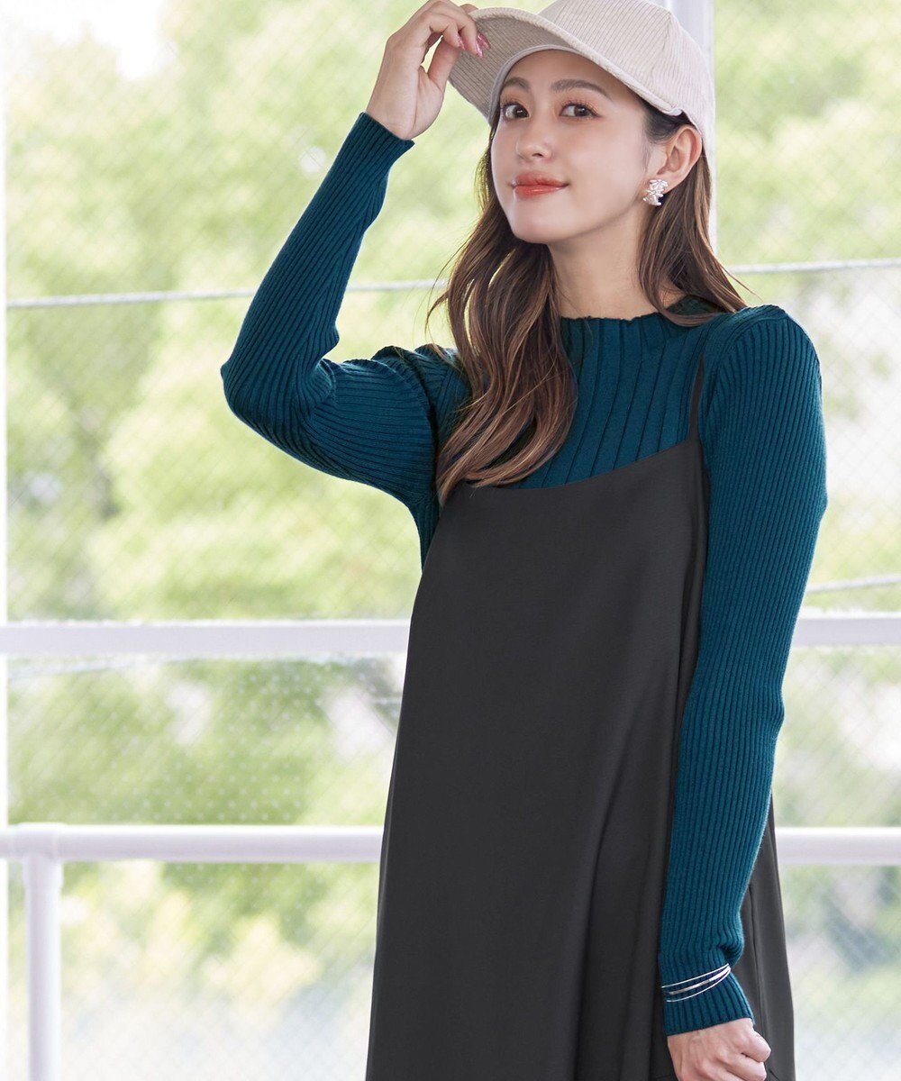 Tiaclasse 【洗える】ランダムリブニットプルオーバー 