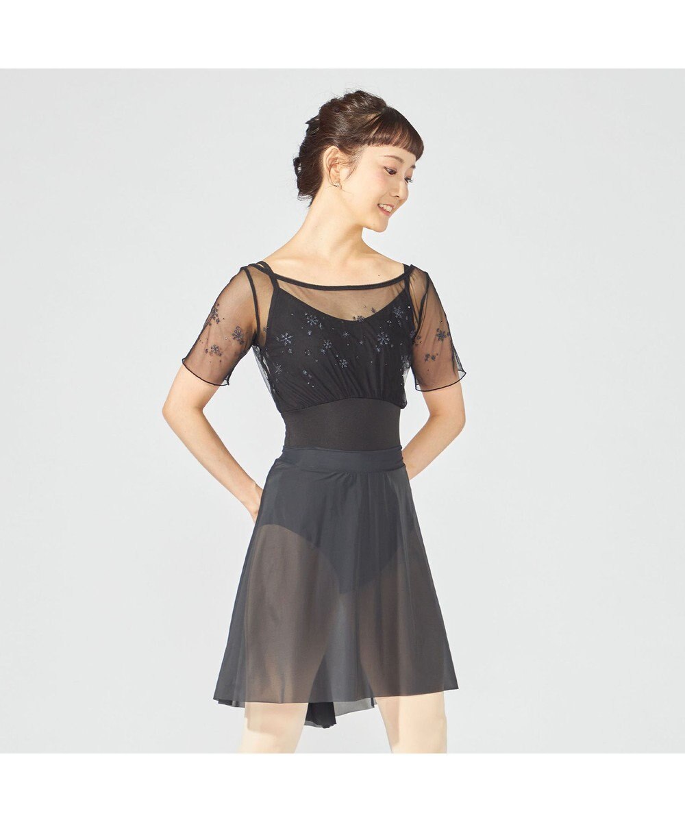 Chacott ハーフスリーブレオタード 