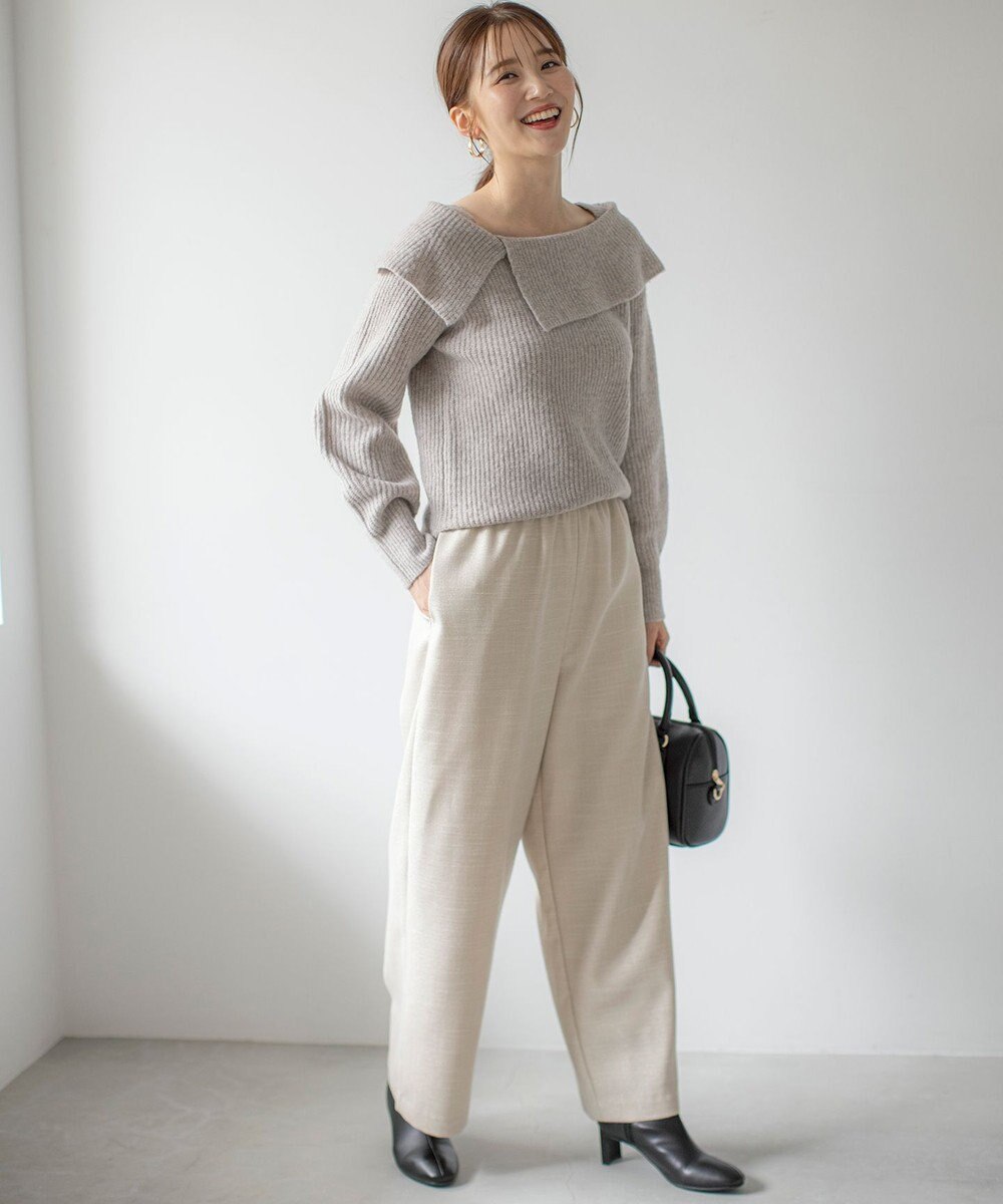 ANY SIS 【洗える】ラメキライージードロスト パンツ 