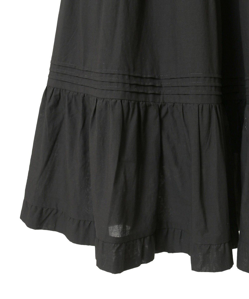 earth music&ecology ピンタックティアードミディスカート 