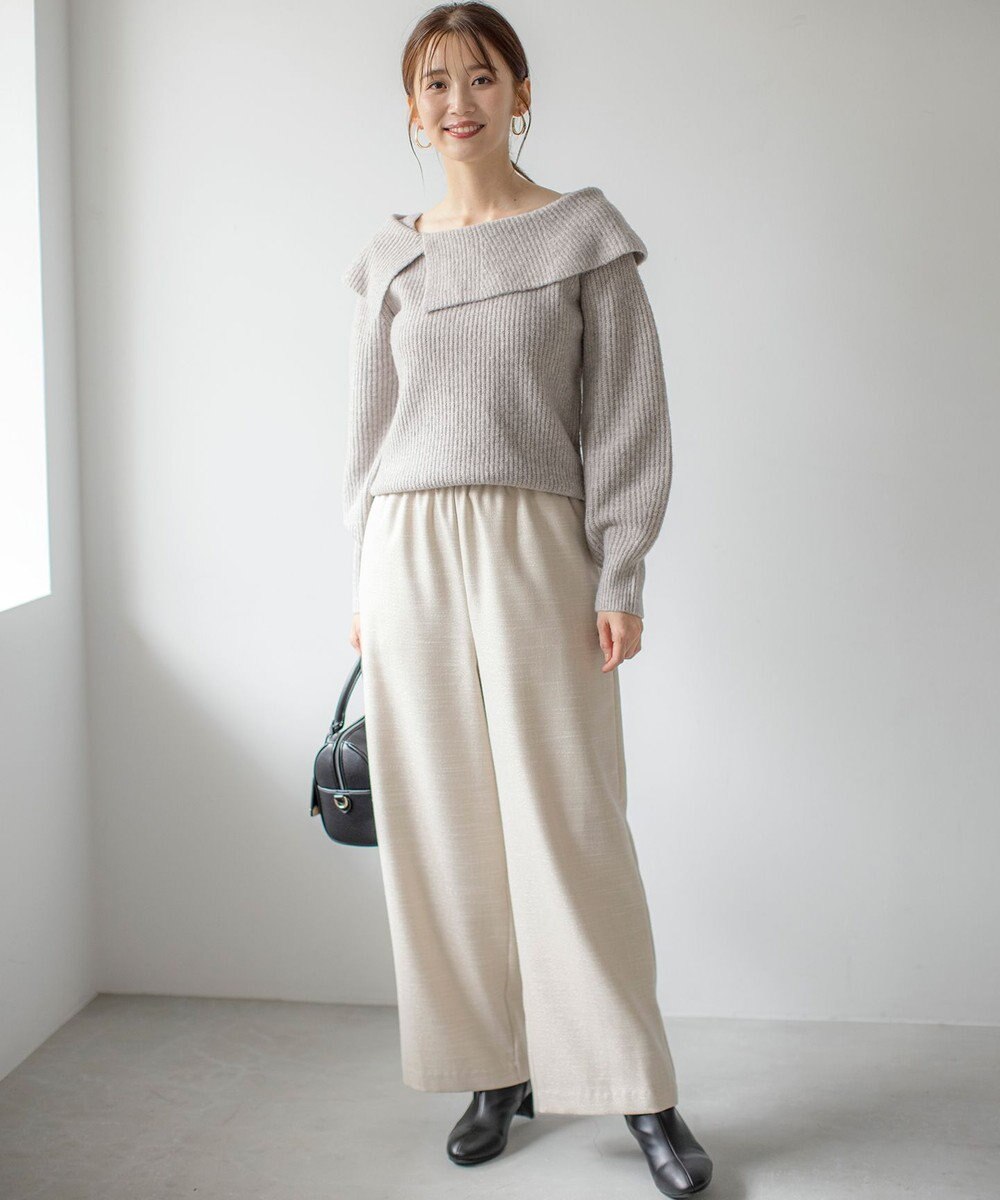 ANY SIS 【洗える】ラメキライージードロスト パンツ 