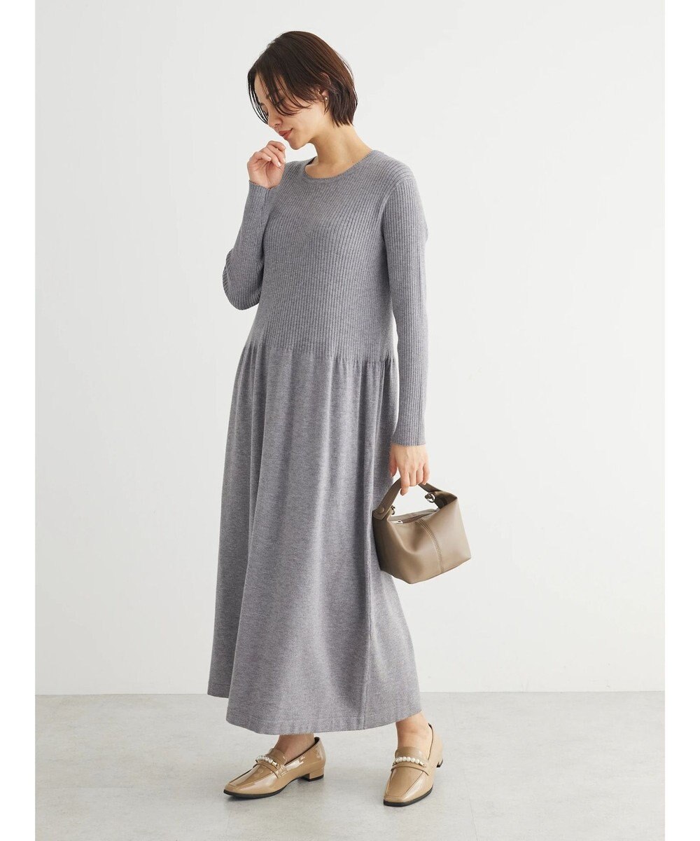 Green Parks ・Ｐｅｔｉｔ　Ｆｌｅｕｒ　フレアニットワンピース 