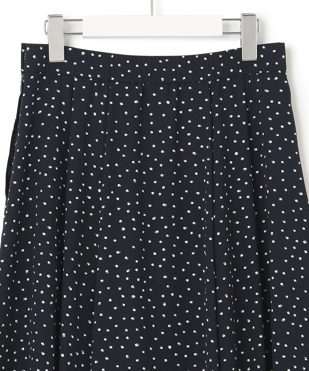 23区 【セットアップ対応/洗える】バックサテンアムンゼン ドットプリント スカート 