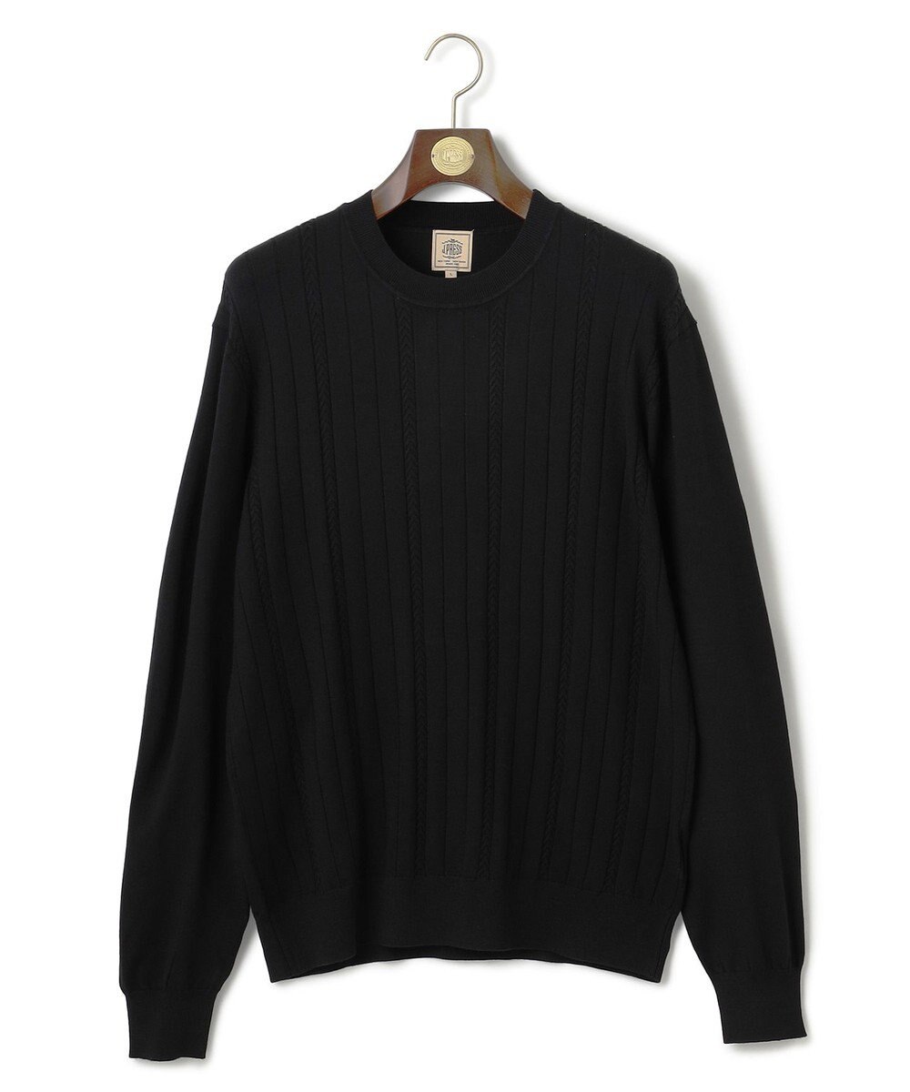 J.PRESS MEN 【ストレッチ性 / イージーケア】【FLEX YARN】クルーネックニット 