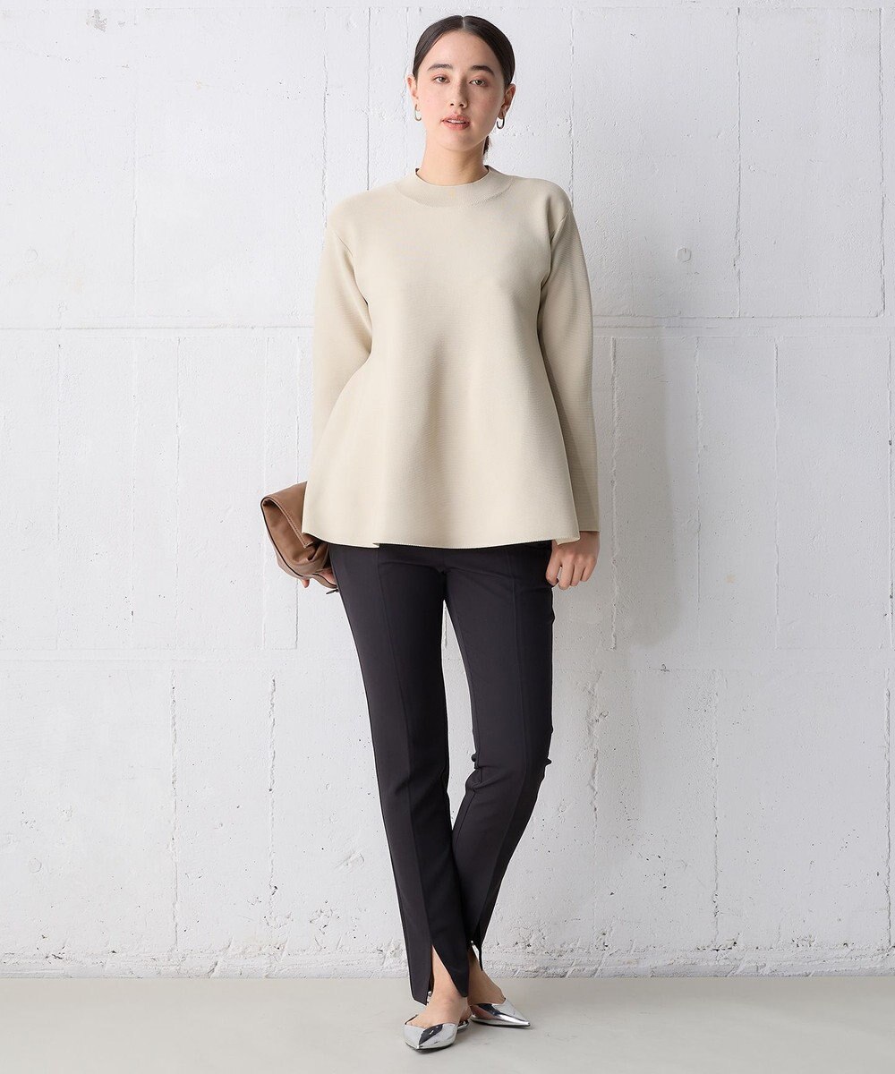 UNFILO 【新色追加】ペプラムニット 