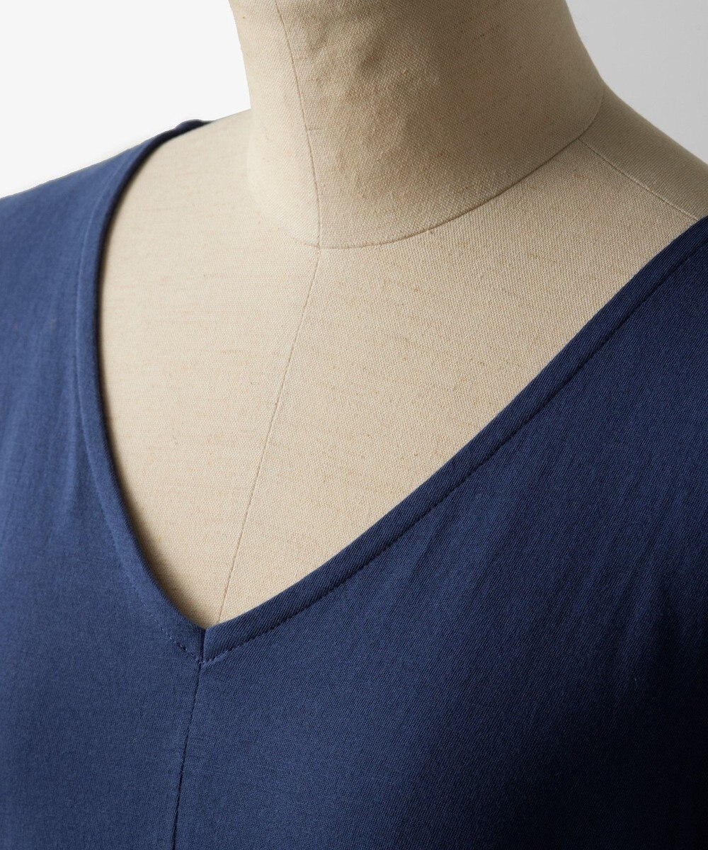 TOQUE 〈大草直子さんアドバイザー〉 【天然素材】タンギス コットン天竺 半袖ワンピース 