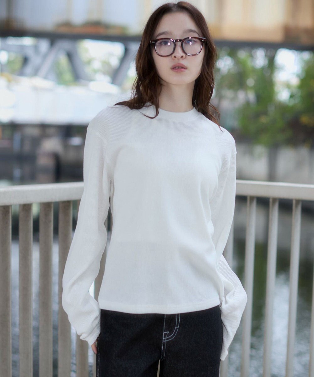 WEGO 【ユニセックス着用ITEM/MLサイズ展開】ワッフルT（LS） 