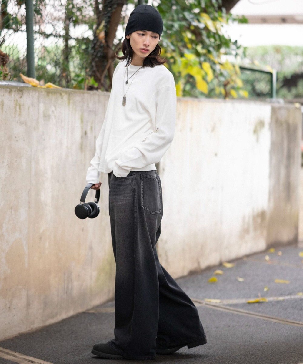 WEGO 【ユニセックス着用ITEM/MLサイズ展開】ワッフルT（LS） 