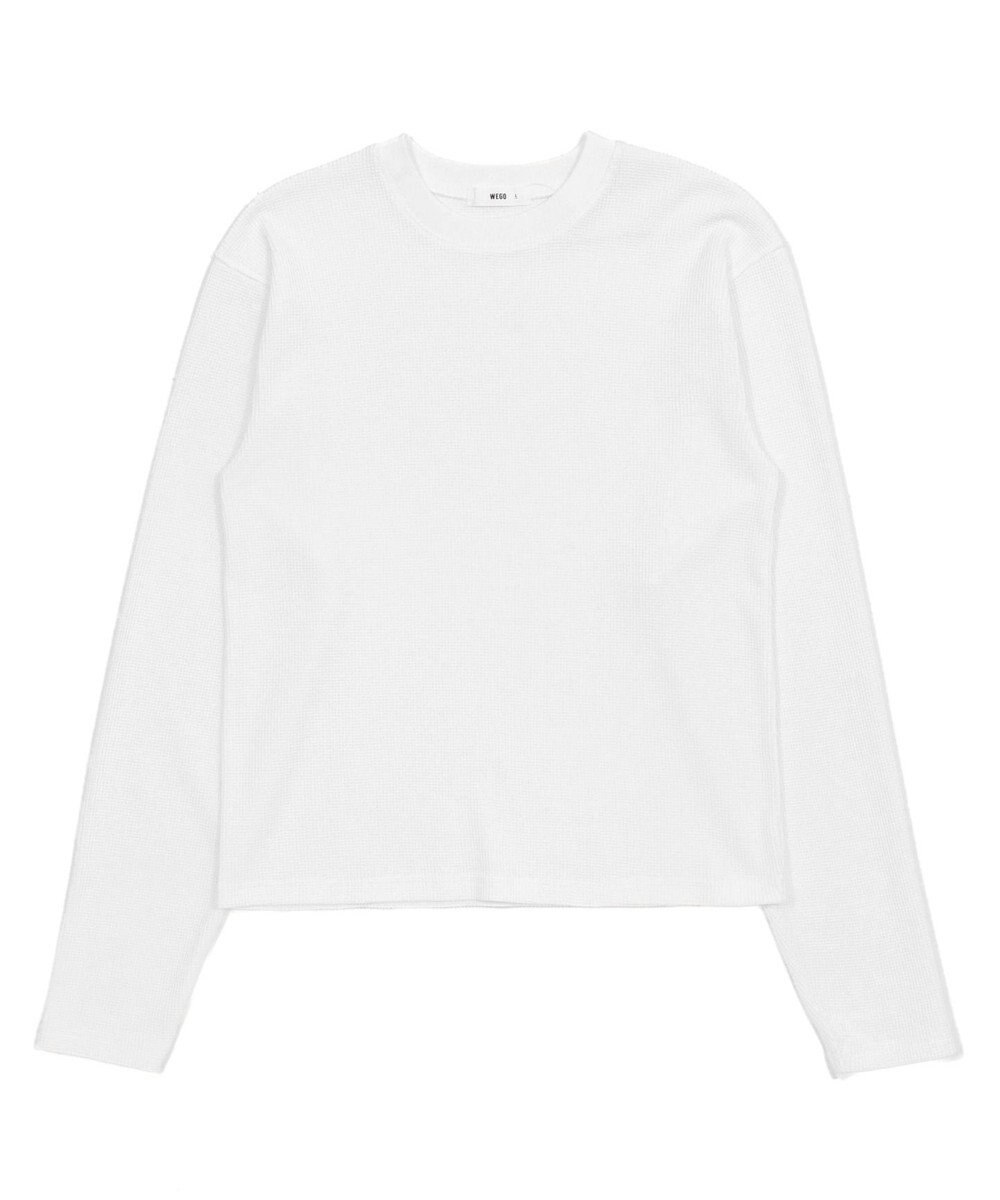 WEGO 【ユニセックス着用ITEM/MLサイズ展開】ワッフルT（LS） 