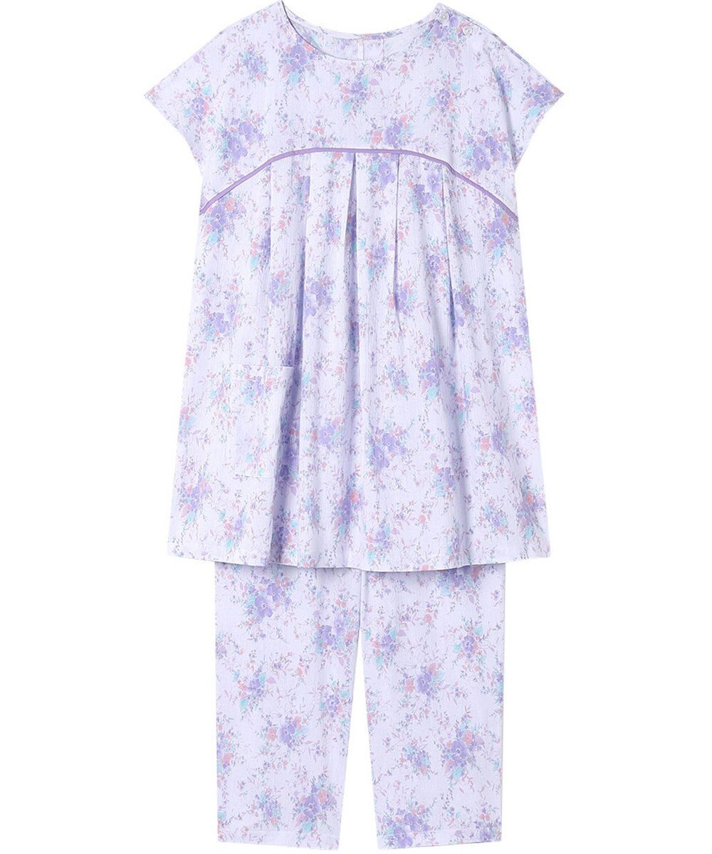 Wing パジャマ 3分袖 半袖 8分丈 綿100%(本体) 楊柳素材 夏 レディース EP8078 ウイング／ワコール 