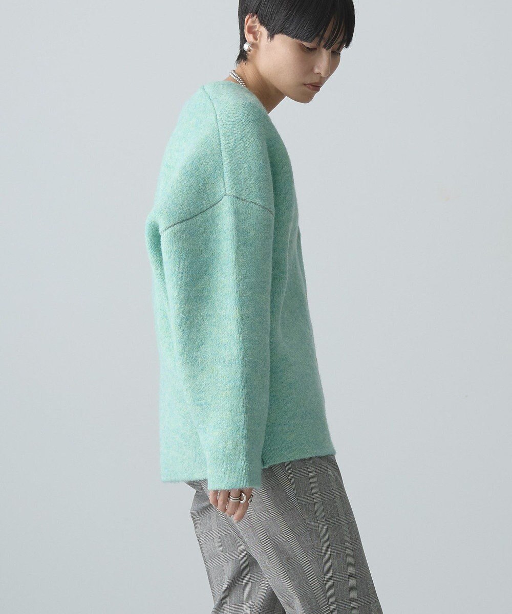 AMERICAN HOLIC ブークレＷフェイスＶネックニットカーディガン 