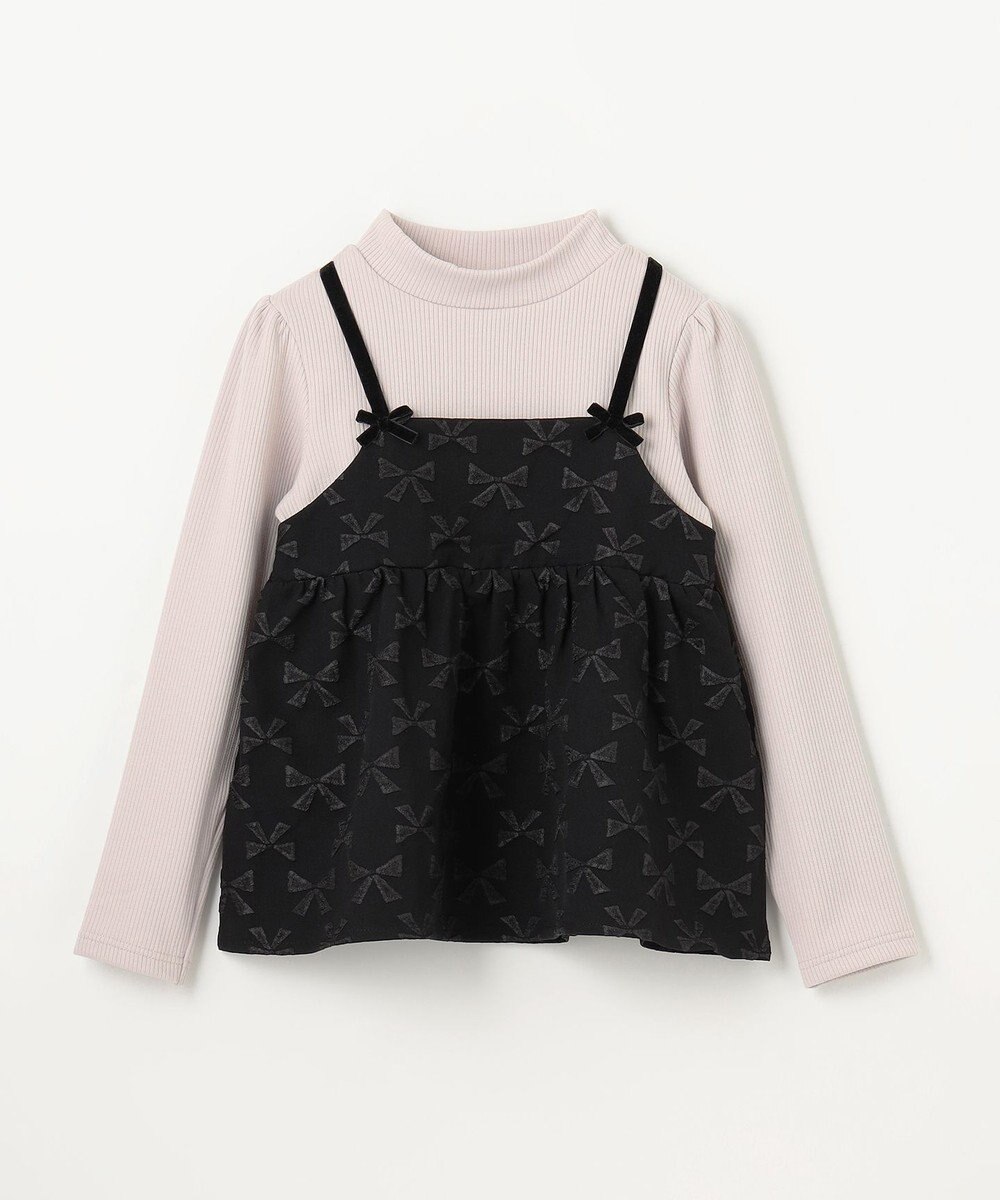 ANY KIDS 総柄リボンドッキングチュニック 