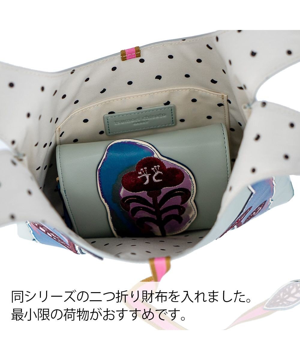 tsumori chisato CARRY 花ししゅう ハンドバッグ ミニバッグ お財布バッグ 