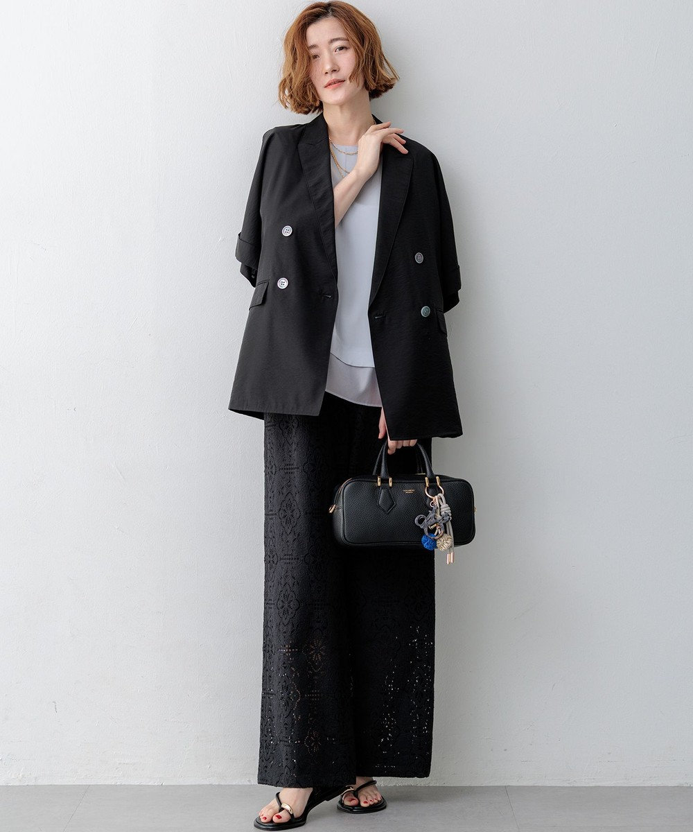 23区 VIOLAd'ORO シュリンクレザー 2WAY スクエア ボストンバッグ 