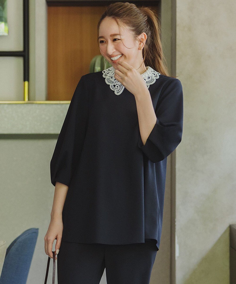 UNFILO 【2WAY】BEAUTY MOVE レース襟ブラウス 