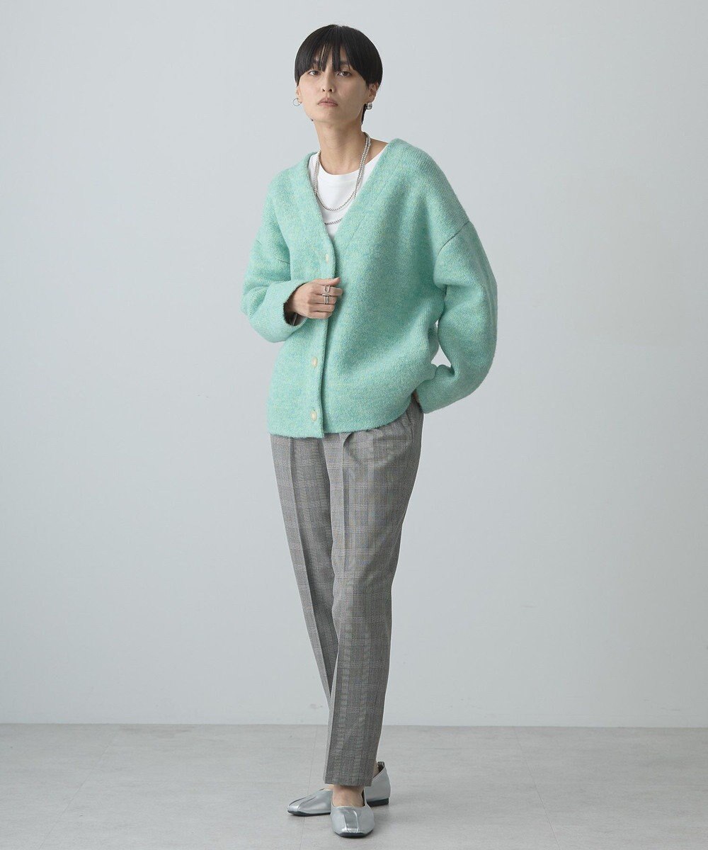 AMERICAN HOLIC ブークレＷフェイスＶネックニットカーディガン 