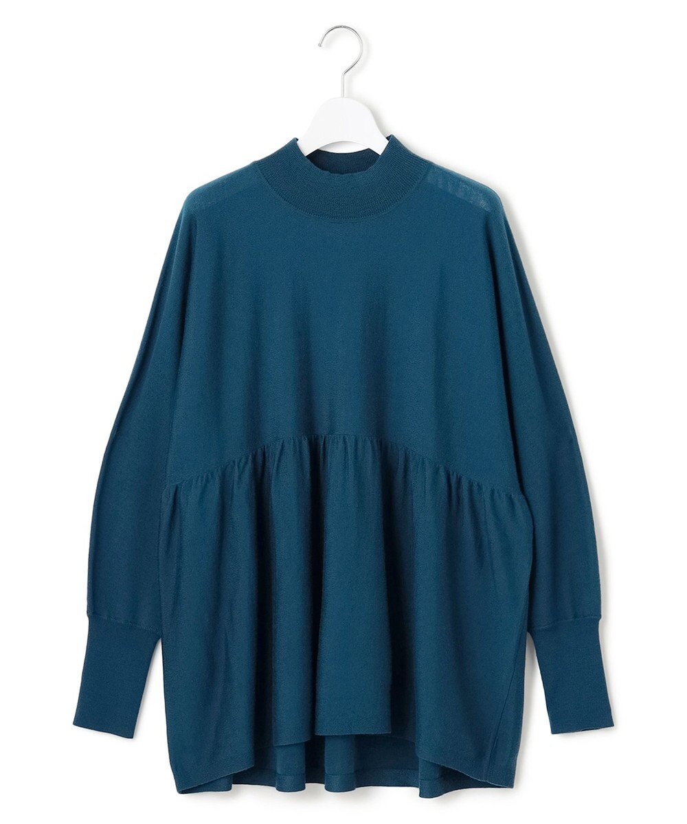 23区 【洗える】ウールギャザー ドルマンスリーブ ニット 