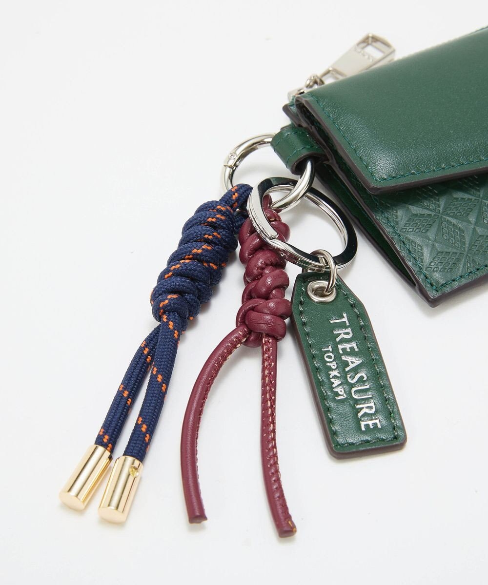 TOPKAPI 【TREASURE TOPKAPI】スムースレザー 幾何柄 フラグメントケース 