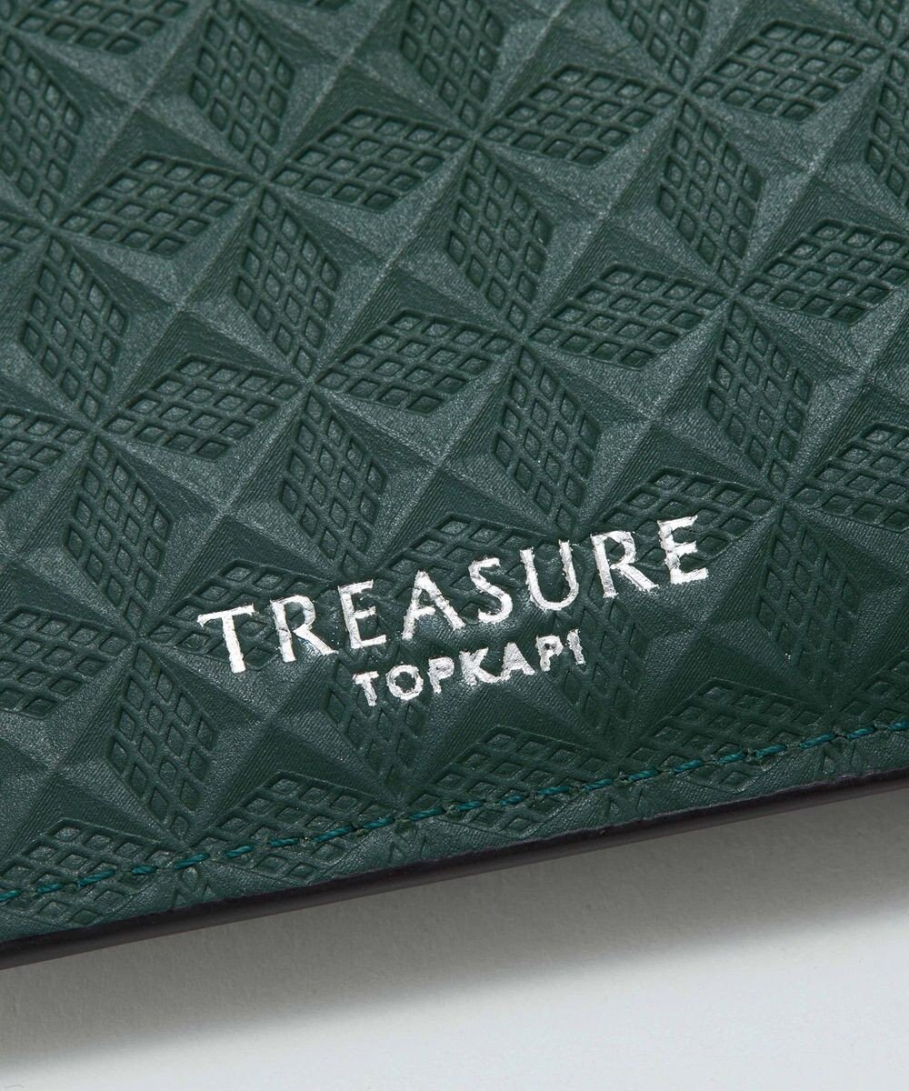 TOPKAPI 【TREASURE TOPKAPI】スムースレザー 幾何柄 フラグメントケース 