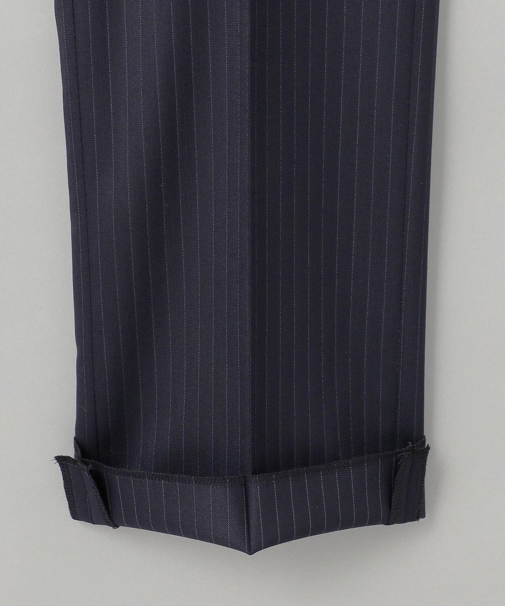 GOTAIRIKU 横に伸びる【TasmaniaWool/タマニアウール】ストレッチ スーツ（ネイビーストライプ） 